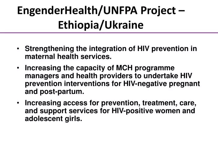 engenderhealth unfpa project ethiopia ukraine