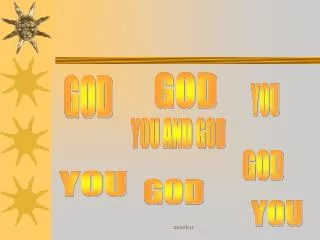 YOU AND GOD