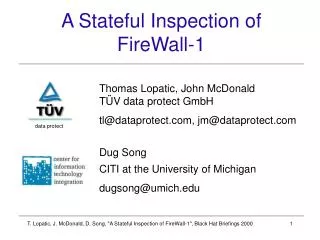 a stateful inspection of firewall 1