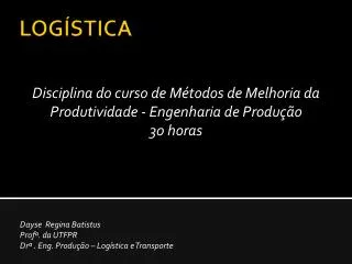 disciplina do curso de m todos de melhoria da produtividade engenharia de produ o 30 horas