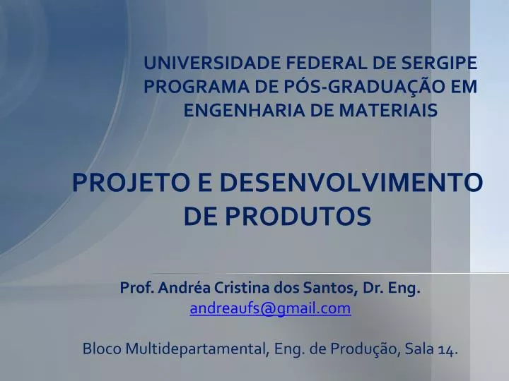 universidade federal de sergipe programa de p s gradua o em engenharia de materiais