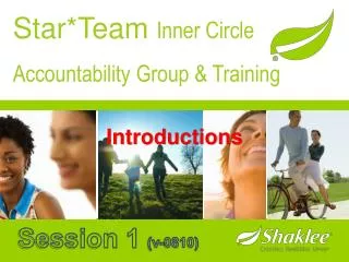 Star*Team Inner Circle Accountability Group &amp; Training