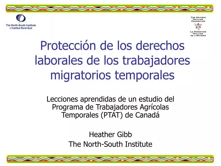 protecci n de los derechos laborales de los trabajadores migratorios temporales