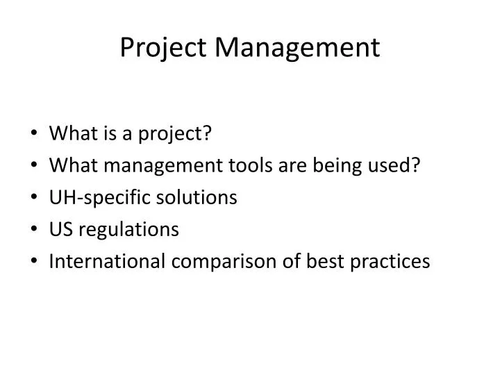 project management