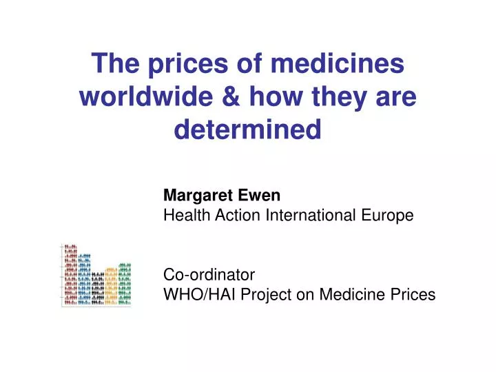 the prices of medicines worldwide how they are determined