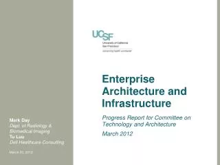 Enterprise Architecture and Infrastructure