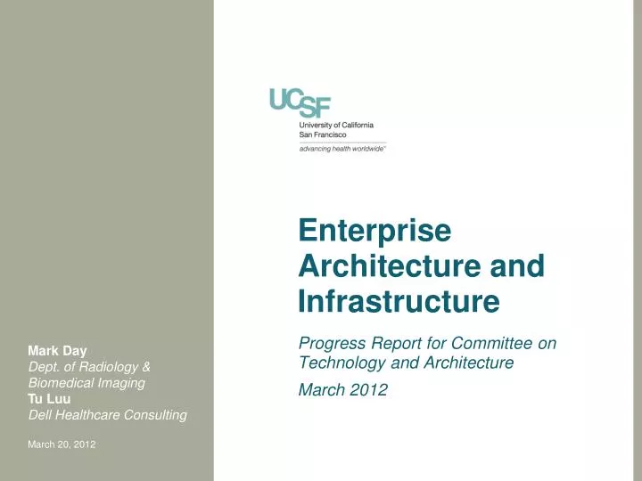 enterprise architecture and infrastructure