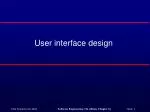 User interface design - slide 1