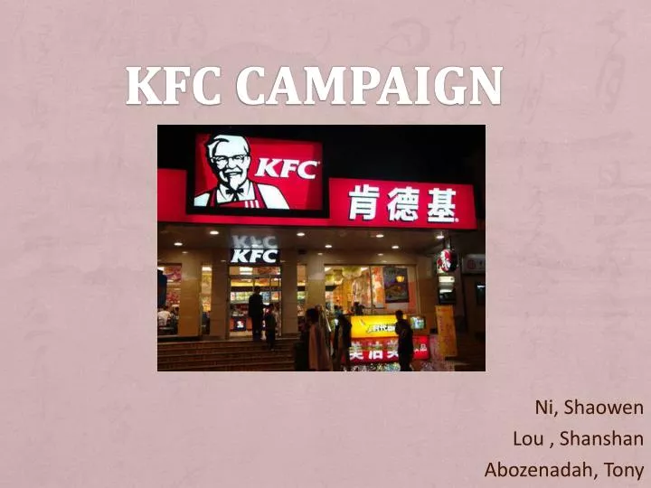 kfc campaign