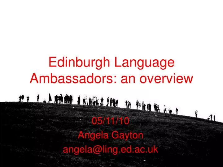 edinburgh language ambassadors an overview