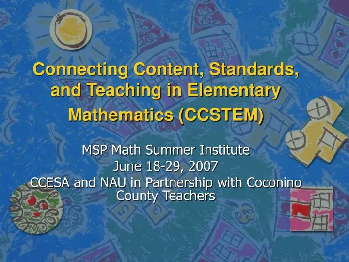 connecting content standards and teaching in elementary mathematics ccstem