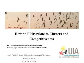 How do PPDs relate to Clusters and Competitiveness