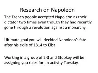 Research on Napoleon