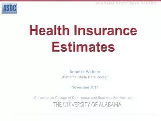 Health Insurance Estimates