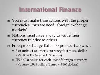 international finance