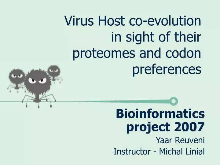 virus host co evolution in sight of their proteomes and codon preferences