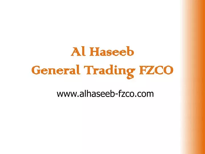 al haseeb general trading fzco