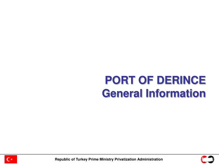 port of derince general information