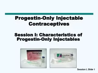 Progestin-Only Injectable Contraceptives