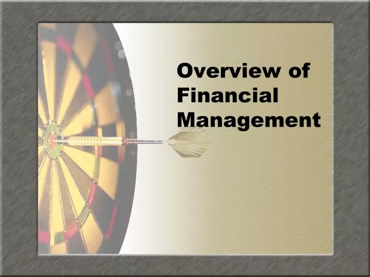 overview of financial management