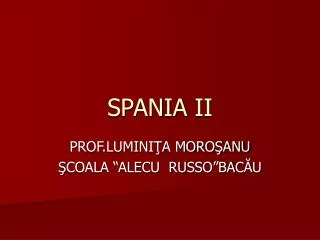 spania ii