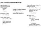 Security Recommendations - slide 1