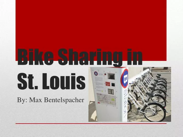 bike sharing in st louis