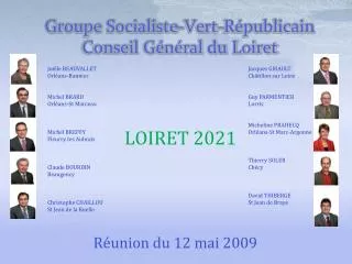 groupe socialiste vert r publicain conseil g n ral du loiret