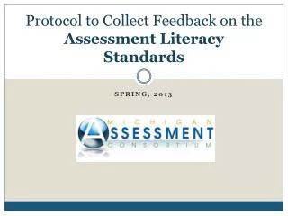 Protocol to Collect Feedback on the Assessment Literacy Standards