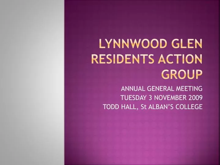 lynnwood glen residents action group