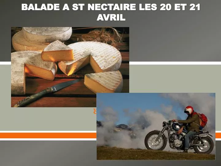 balade a st nectaire les 20 et 21 avril