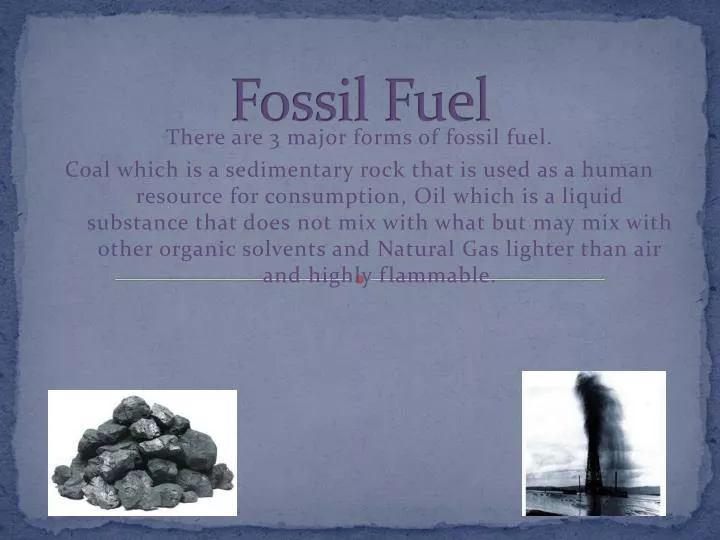 fossil fuel