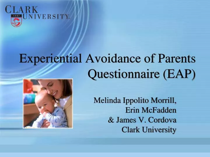 experiential avoidance of parents questionnaire eap