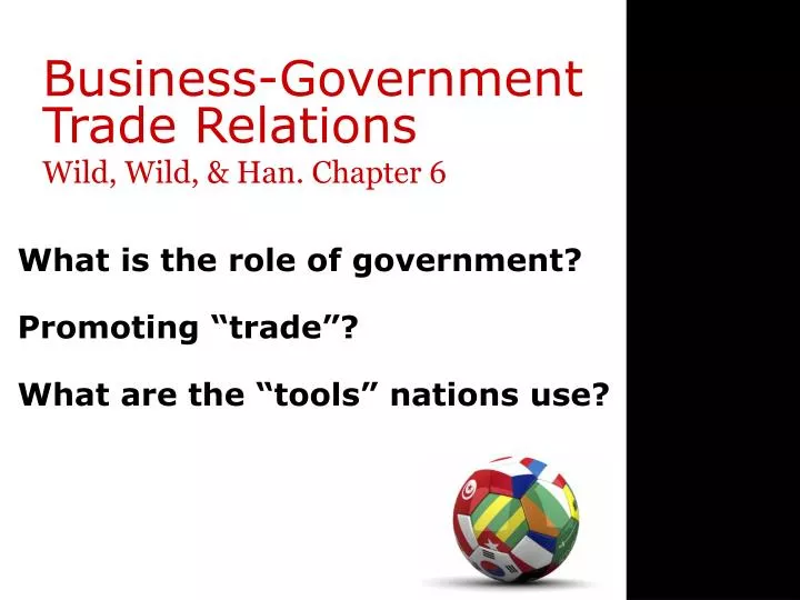 business government trade relations