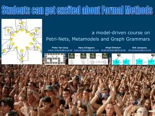 a model-driven course on Petri-Nets, Metamodels and Graph Grammars