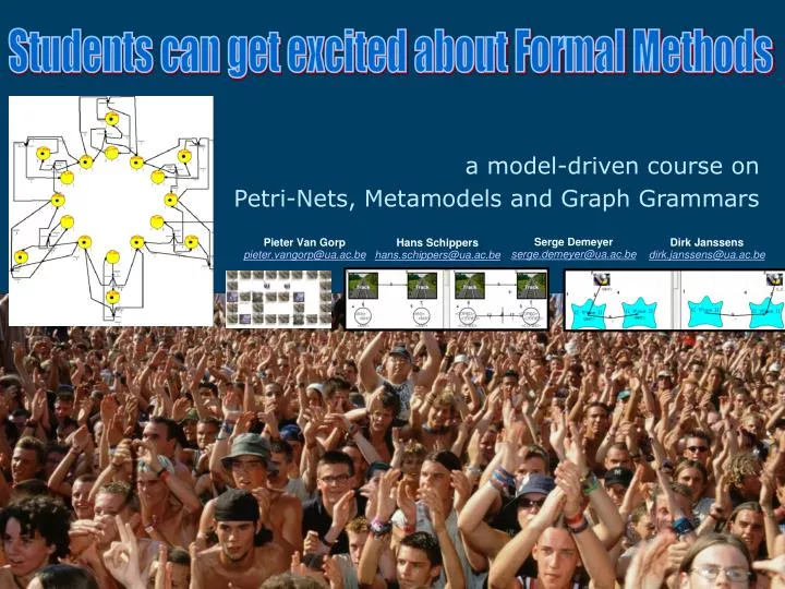 a model driven course on petri nets metamodels and graph grammars