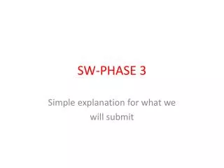 SW-PHASE 3