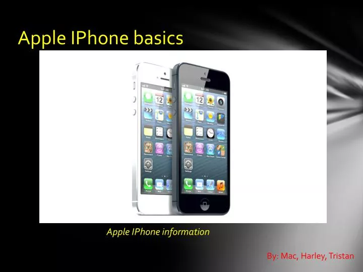 apple iphone basics