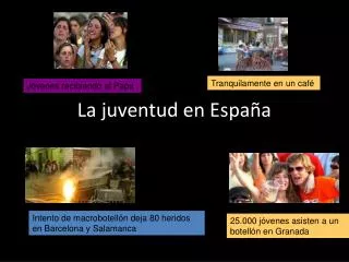 la juventud en espa a