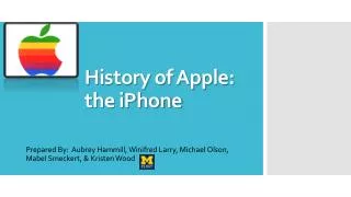 History of Apple: the iPhone
