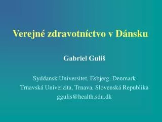 verejn zdravotn ctvo v d nsku