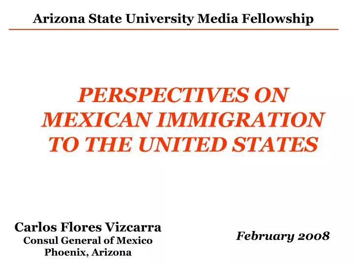 perspectives on mexican immigration to the united states