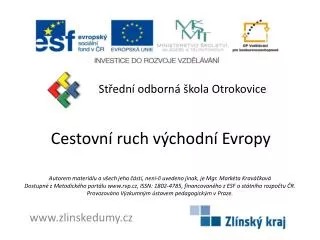 cestovn ruch v chodn evropy