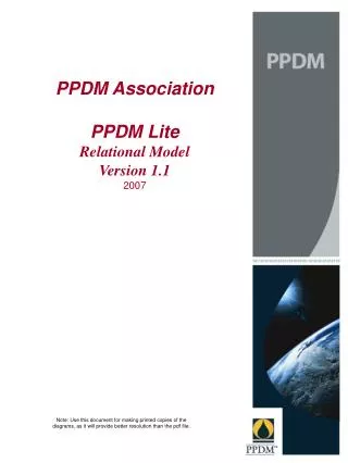 PPDM Association PPDM Lite Relational Model Version 1.1 2007