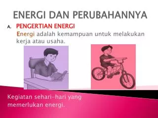 energi dan perubahannya