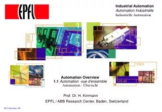 Automation Overview 1.1 Automation -vue d'ensemble Automation - Übersicht
