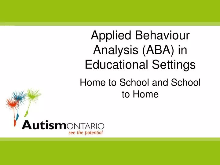 applied behaviour analysis aba in educational settings