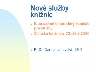 nov slu by kni n c