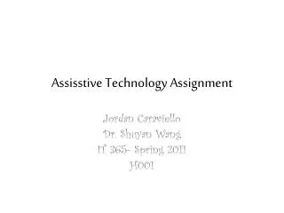 Assisstive Technology Assignment