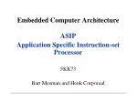 Embedded Computer Architecture - slide 1